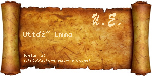Uttó Emma névjegykártya