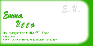emma utto business card