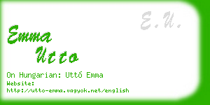 emma utto business card